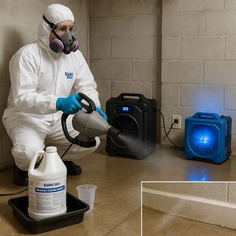 Sanitization and Odor Removal process in Clover Hill, MD